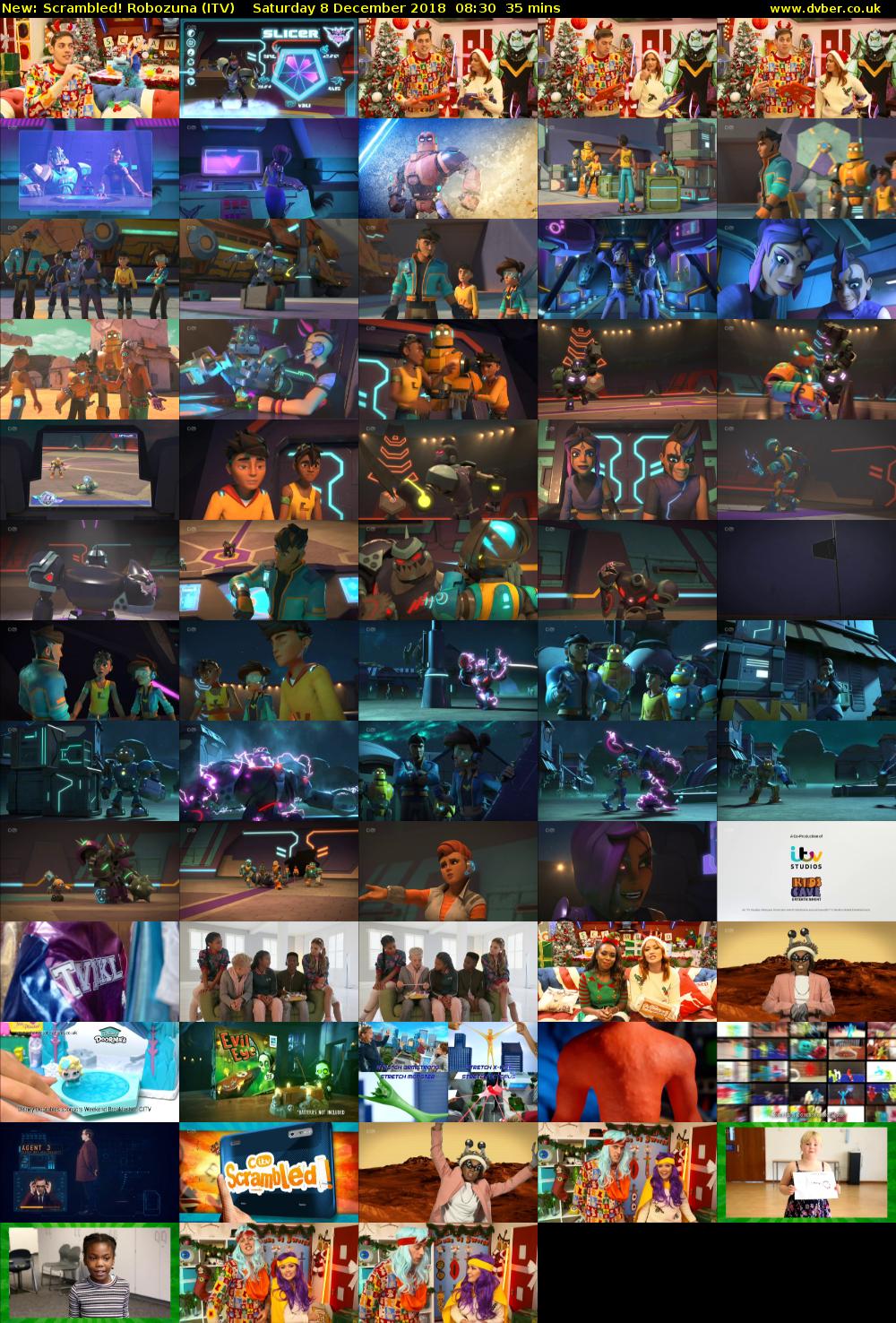 Scrambled! Robozuna (ITV) Saturday 8 December 2018 08:30 - 09:05