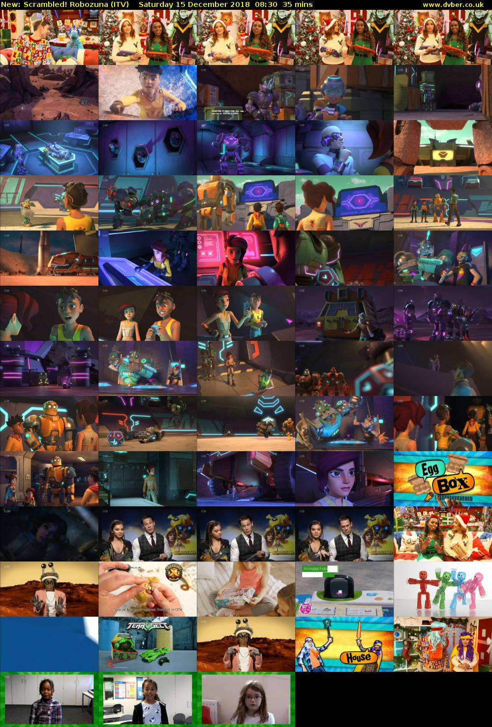 Scrambled! Robozuna (ITV) Saturday 15 December 2018 08:30 - 09:05