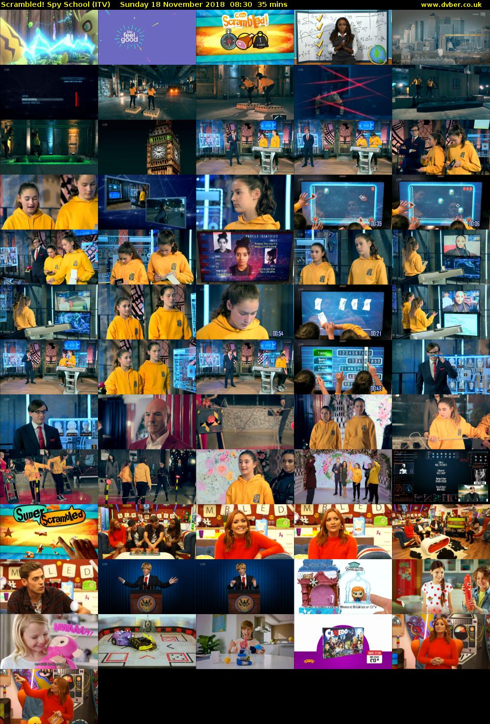 Scrambled! Spy School (ITV) Sunday 18 November 2018 08:30 - 09:05