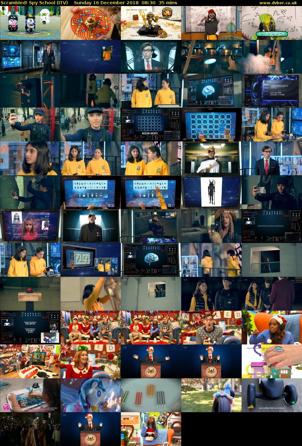Scrambled! Spy School (ITV) Sunday 16 December 2018 08:30 - 09:05