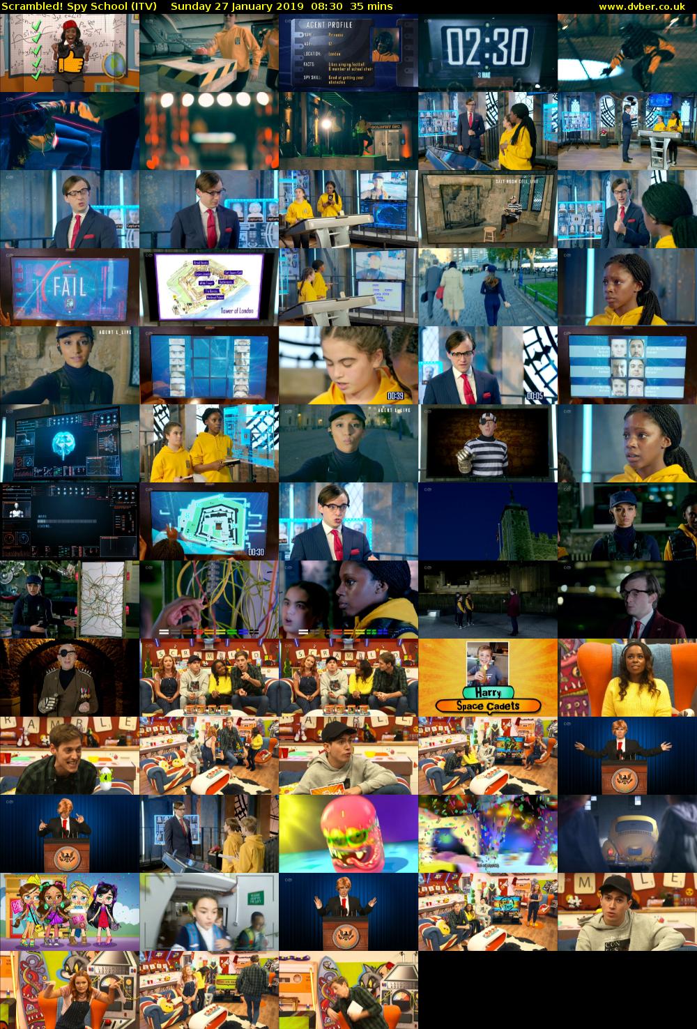 Scrambled! Spy School (ITV) Sunday 27 January 2019 08:30 - 09:05