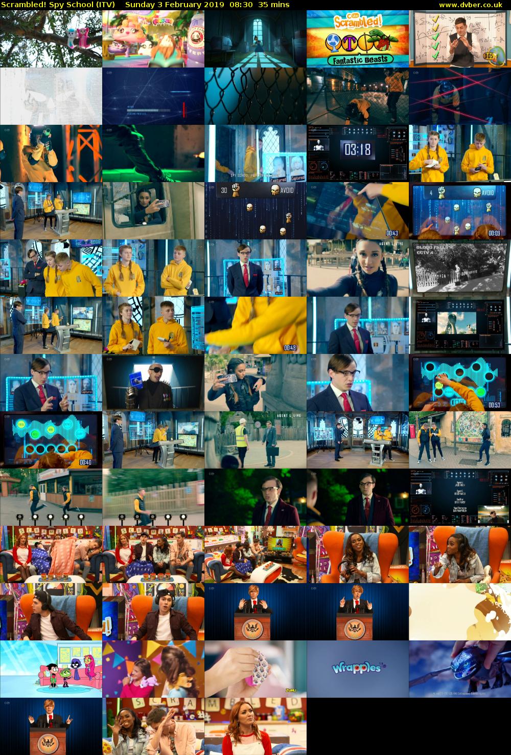 Scrambled! Spy School (ITV) Sunday 3 February 2019 08:30 - 09:05