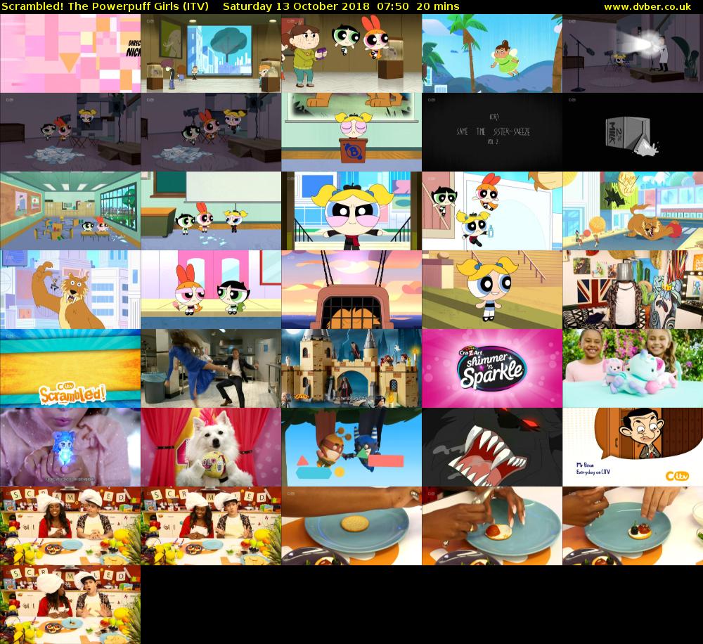 Scrambled! The Powerpuff Girls (ITV) Saturday 13 October 2018 07:50 - 08:10