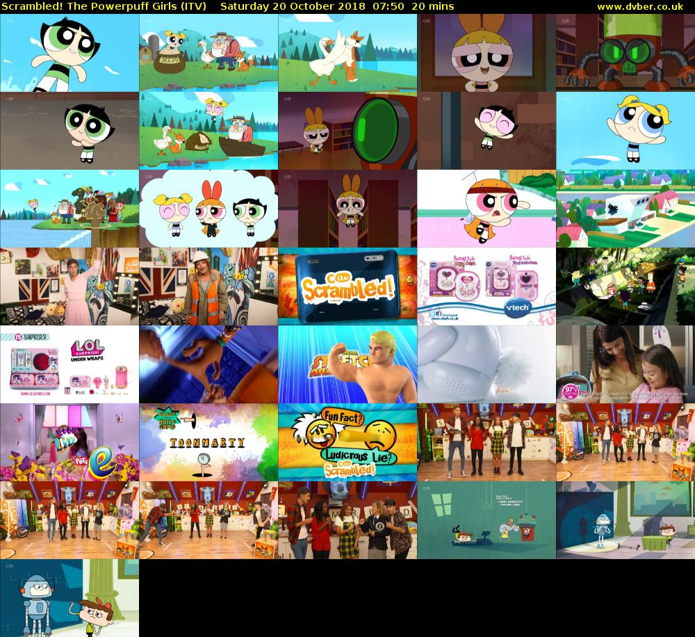 Scrambled! The Powerpuff Girls (ITV) Saturday 20 October 2018 07:50 - 08:10