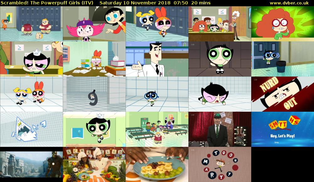 Scrambled! The Powerpuff Girls (ITV) Saturday 10 November 2018 07:50 - 08:10