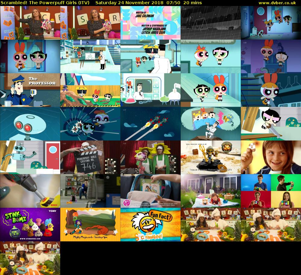 Scrambled! The Powerpuff Girls (ITV) Saturday 24 November 2018 07:50 - 08:10