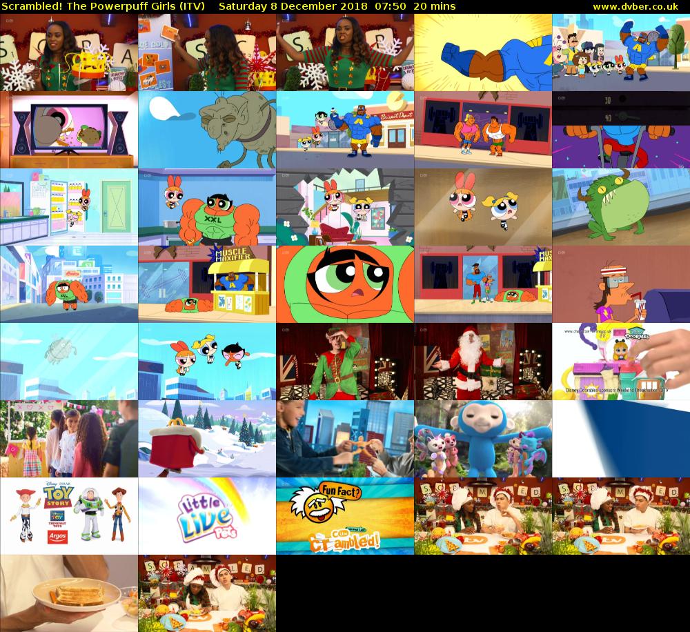 Scrambled! The Powerpuff Girls (ITV) Saturday 8 December 2018 07:50 - 08:10