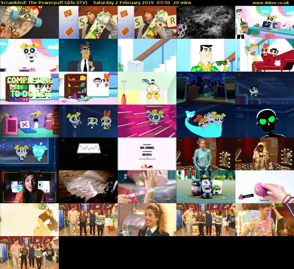 Scrambled! The Powerpuff Girls (ITV) Saturday 2 February 2019 07:50 - 08:10