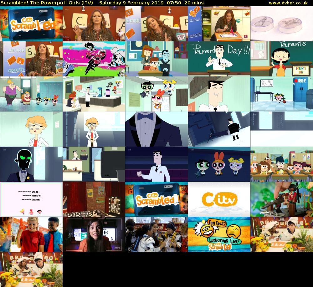 Scrambled! The Powerpuff Girls (ITV) Saturday 9 February 2019 07:50 - 08:10