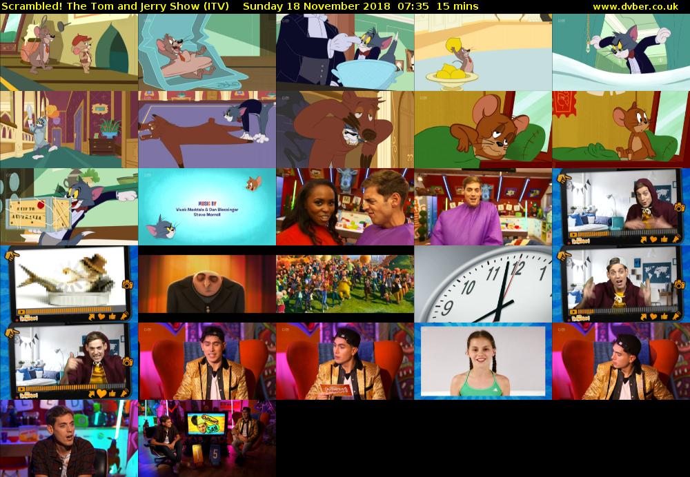 Scrambled! The Tom and Jerry Show (ITV) Sunday 18 November 2018 07:35 - 07:50