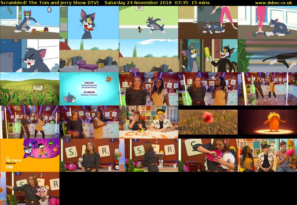 Scrambled! The Tom and Jerry Show (ITV) Saturday 24 November 2018 07:35 - 07:50