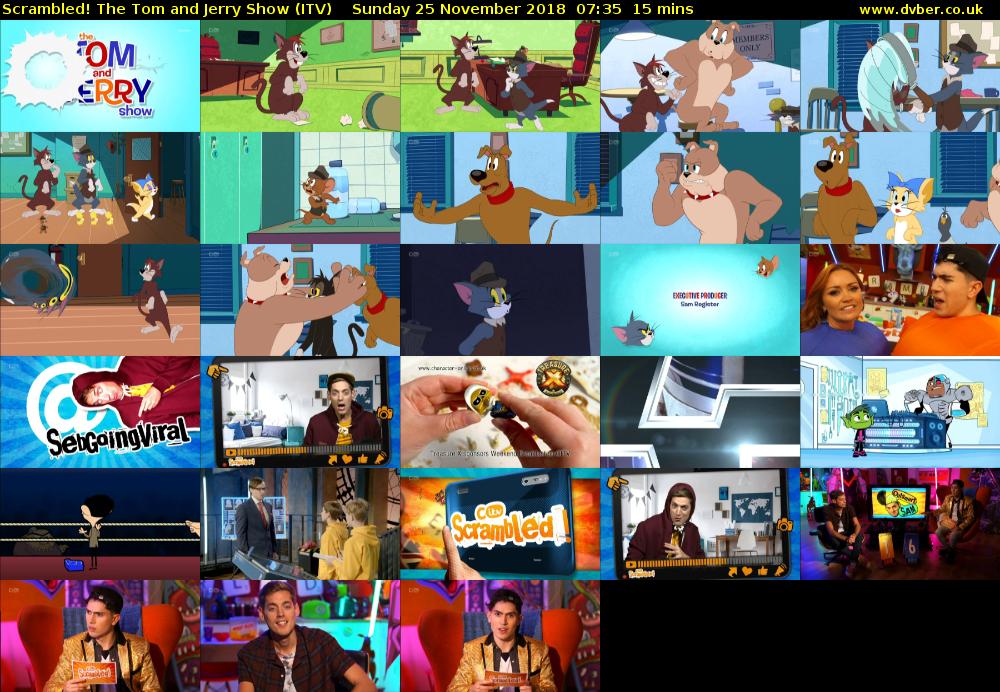 Scrambled! The Tom and Jerry Show (ITV) Sunday 25 November 2018 07:35 - 07:50