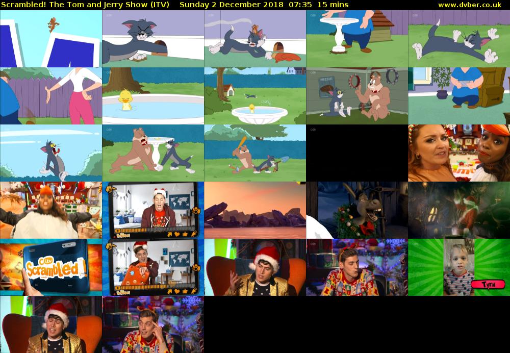 Scrambled! The Tom and Jerry Show (ITV) Sunday 2 December 2018 07:35 - 07:50