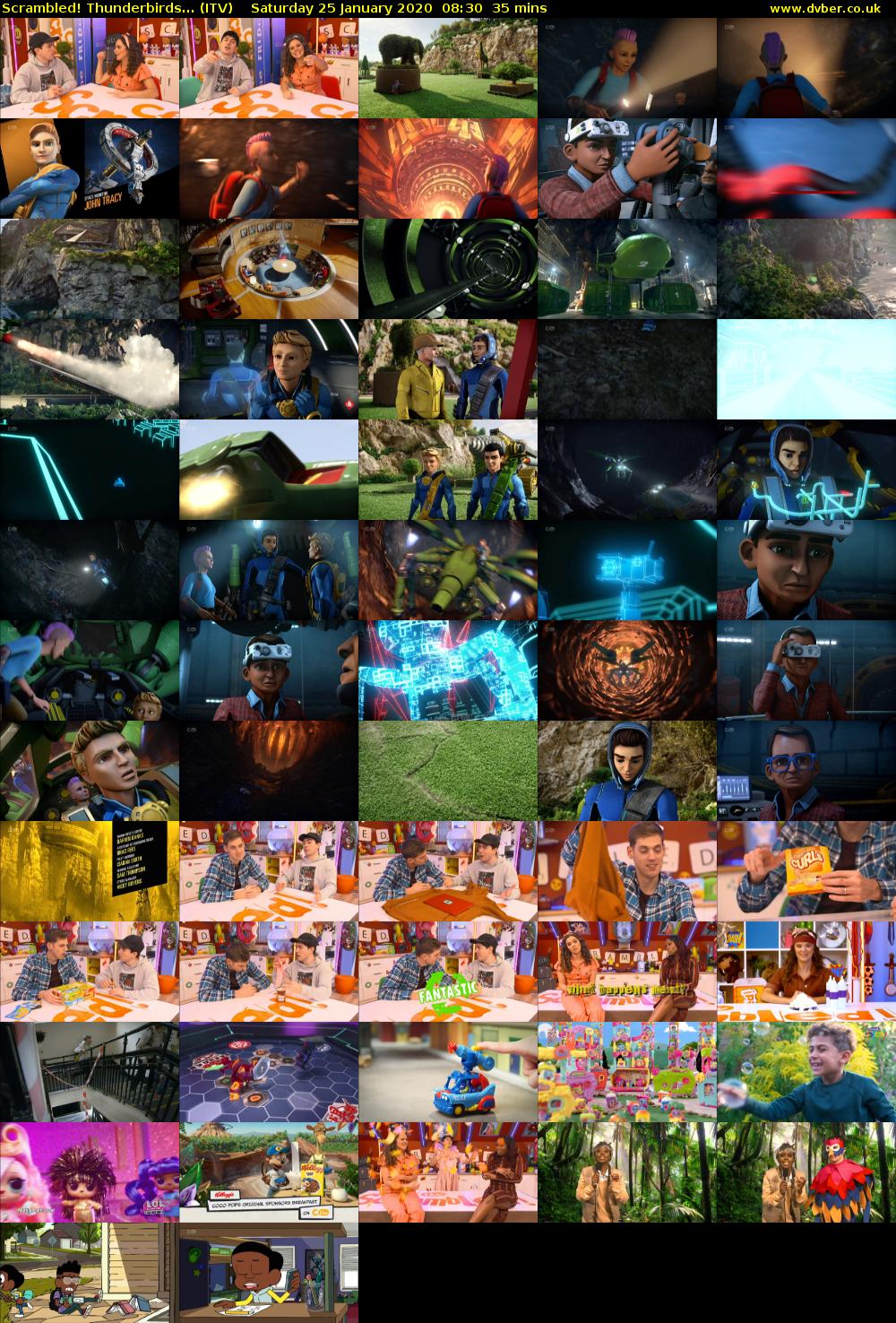 Scrambled! Thunderbirds... (ITV) Saturday 25 January 2020 08:30 - 09:05
