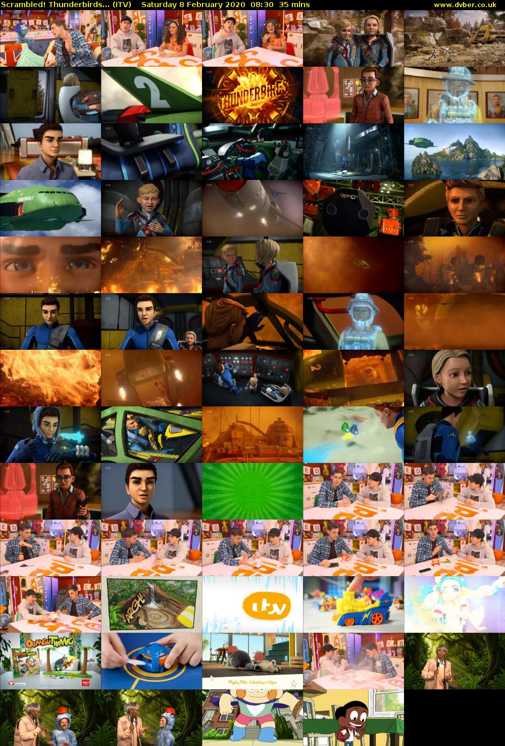 Scrambled! Thunderbirds... (ITV) Saturday 8 February 2020 08:30 - 09:05