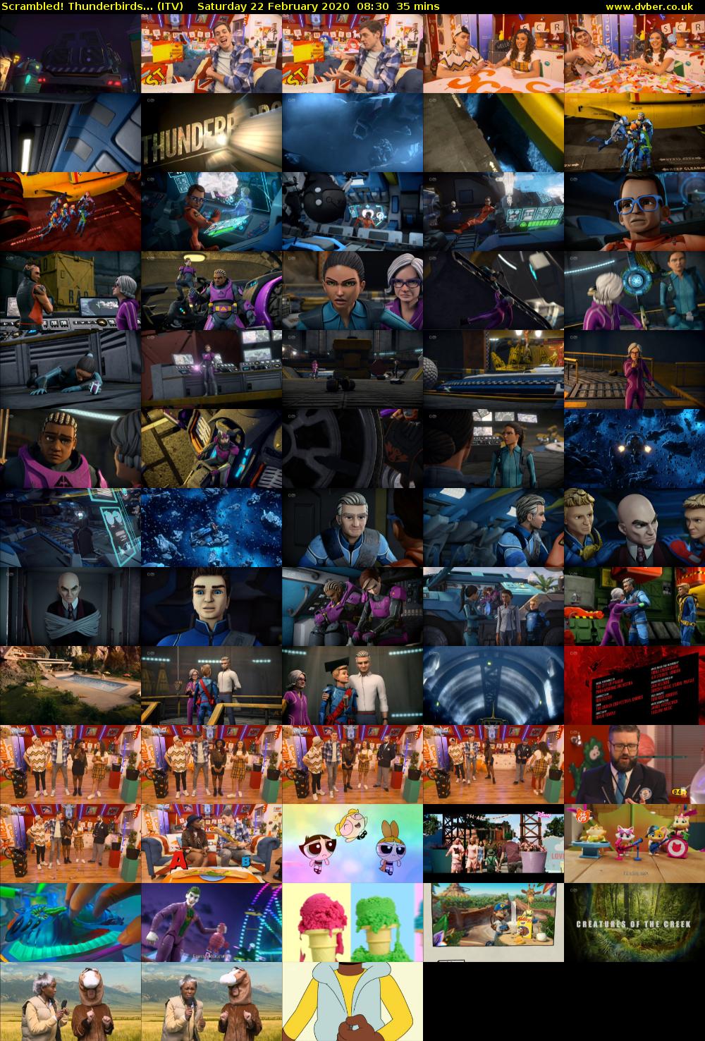 Scrambled! Thunderbirds... (ITV) Saturday 22 February 2020 08:30 - 09:05