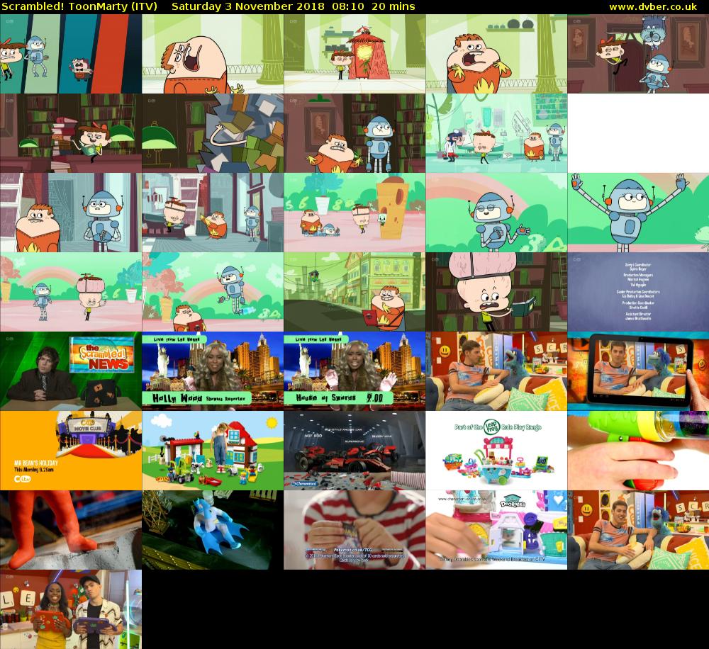 Scrambled! ToonMarty (ITV) Saturday 3 November 2018 08:10 - 08:30