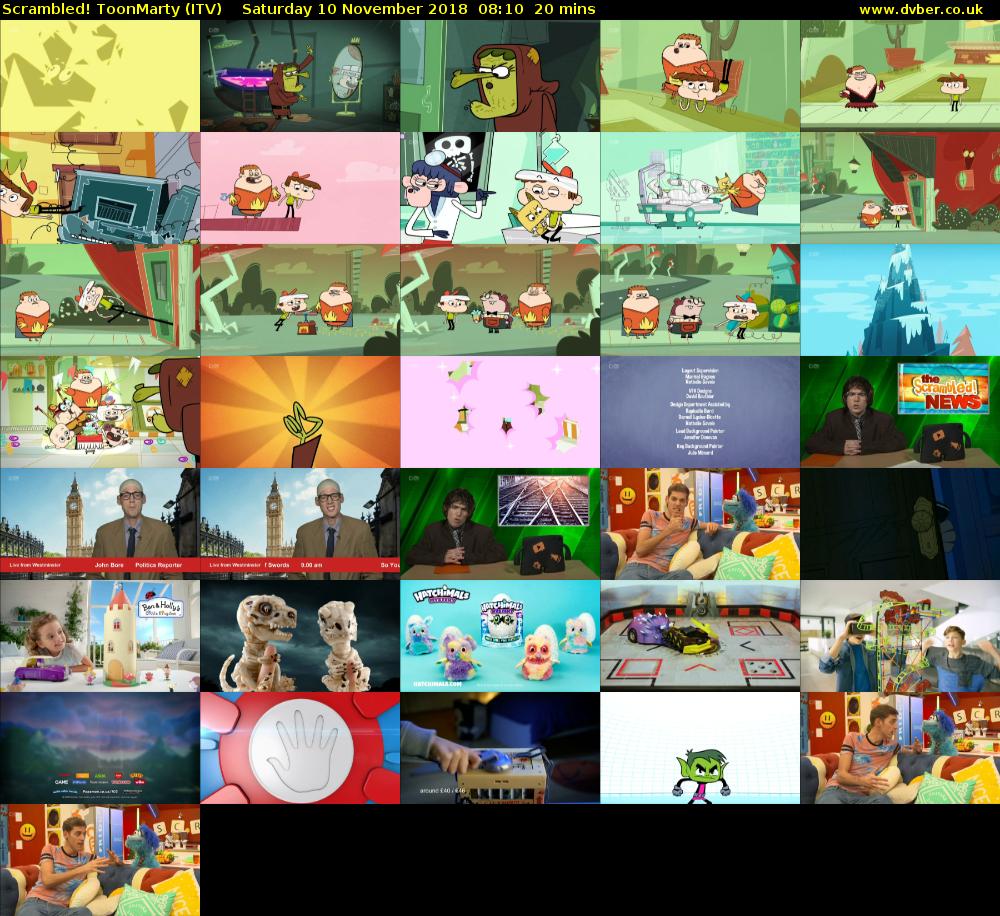 Scrambled! ToonMarty (ITV) Saturday 10 November 2018 08:10 - 08:30