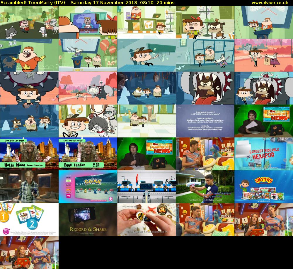 Scrambled! ToonMarty (ITV) Saturday 17 November 2018 08:10 - 08:30