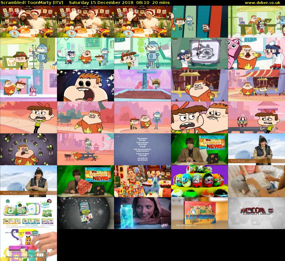 Scrambled! ToonMarty (ITV) Saturday 15 December 2018 08:10 - 08:30