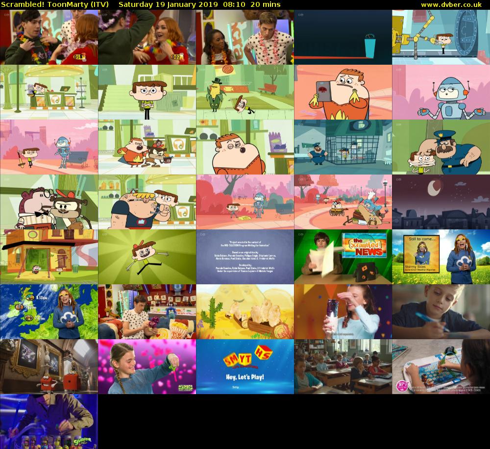 Scrambled! ToonMarty (ITV) Saturday 19 January 2019 08:10 - 08:30