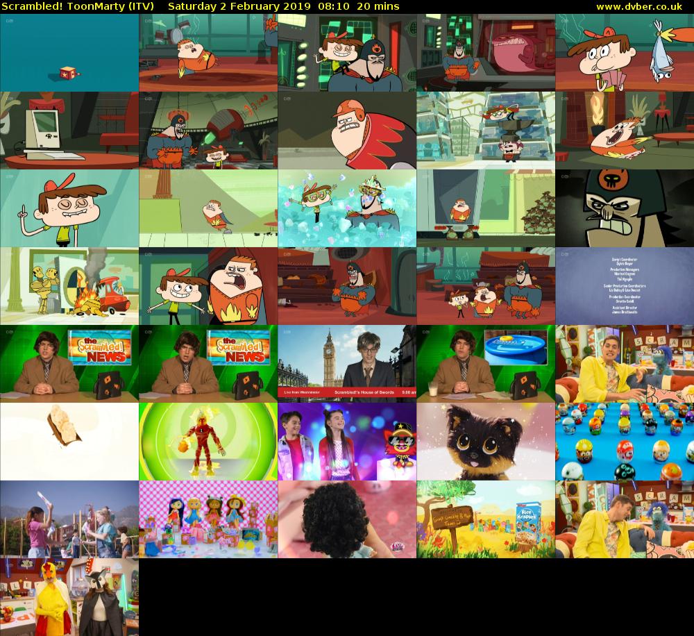 Scrambled! ToonMarty (ITV) Saturday 2 February 2019 08:10 - 08:30