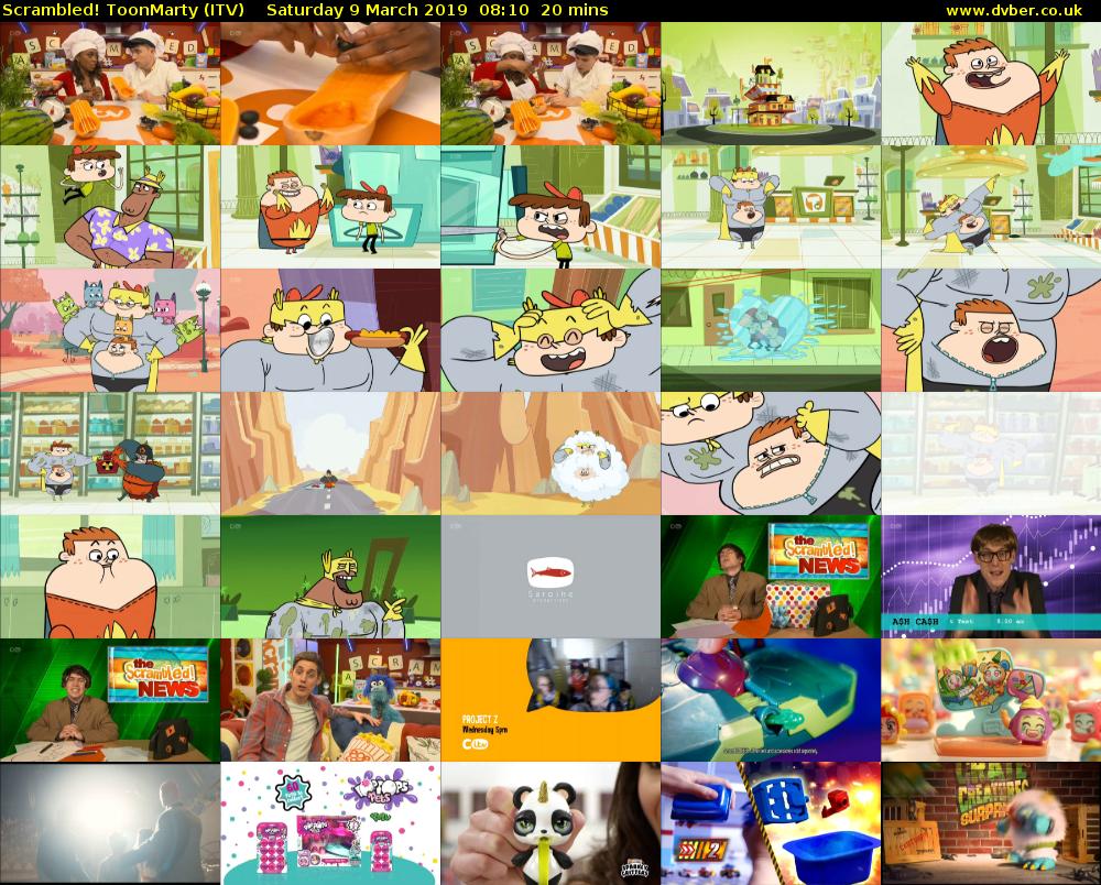 Scrambled! ToonMarty (ITV) Saturday 9 March 2019 08:10 - 08:30