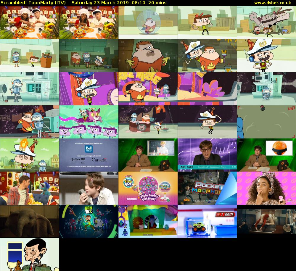Scrambled! ToonMarty (ITV) Saturday 23 March 2019 08:10 - 08:30