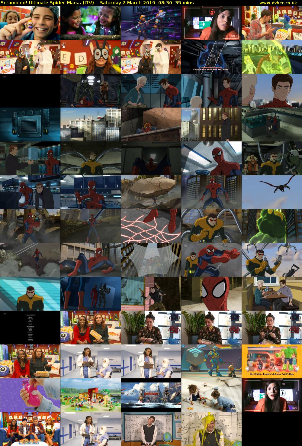 Scrambled! Ultimate Spider-Man... (ITV) Saturday 2 March 2019 08:30 - 09:05