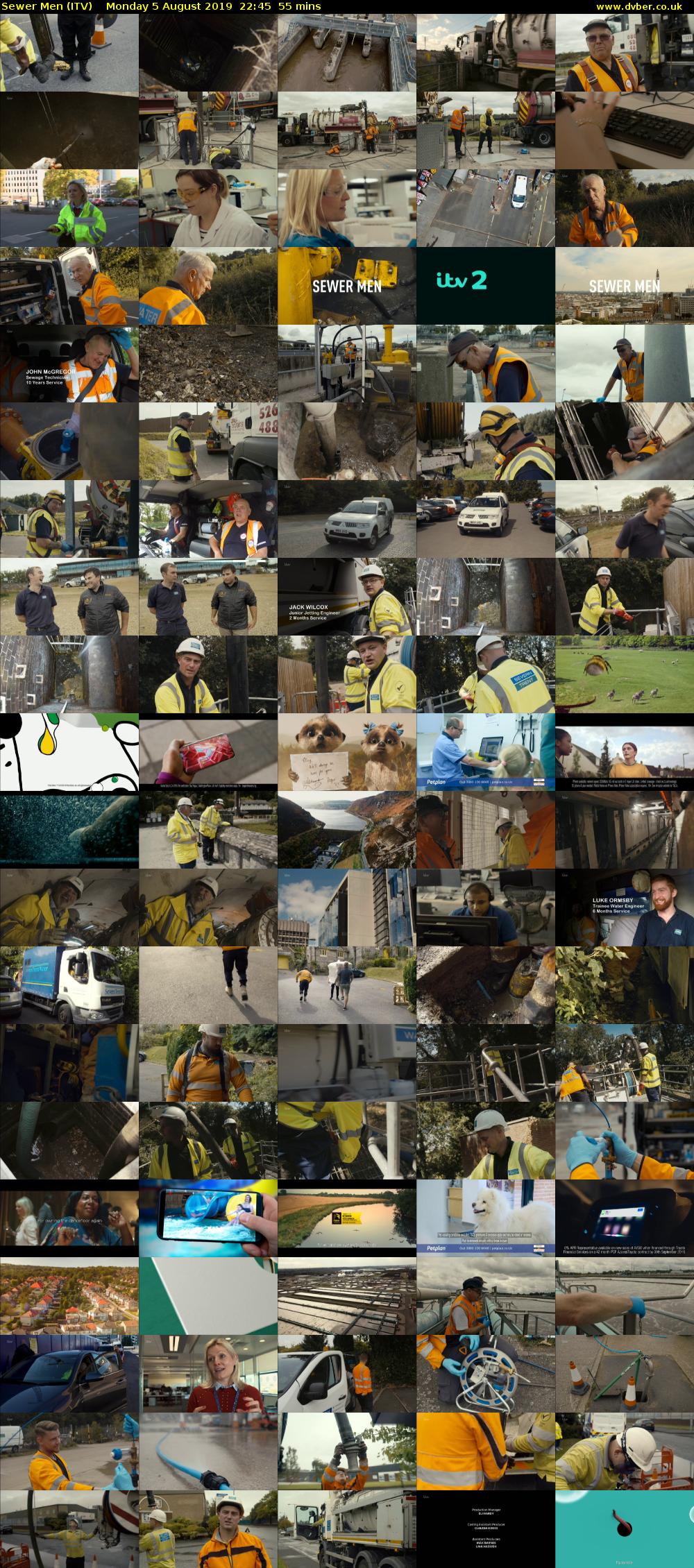 Sewer Men (ITV) Monday 5 August 2019 22:45 - 23:40