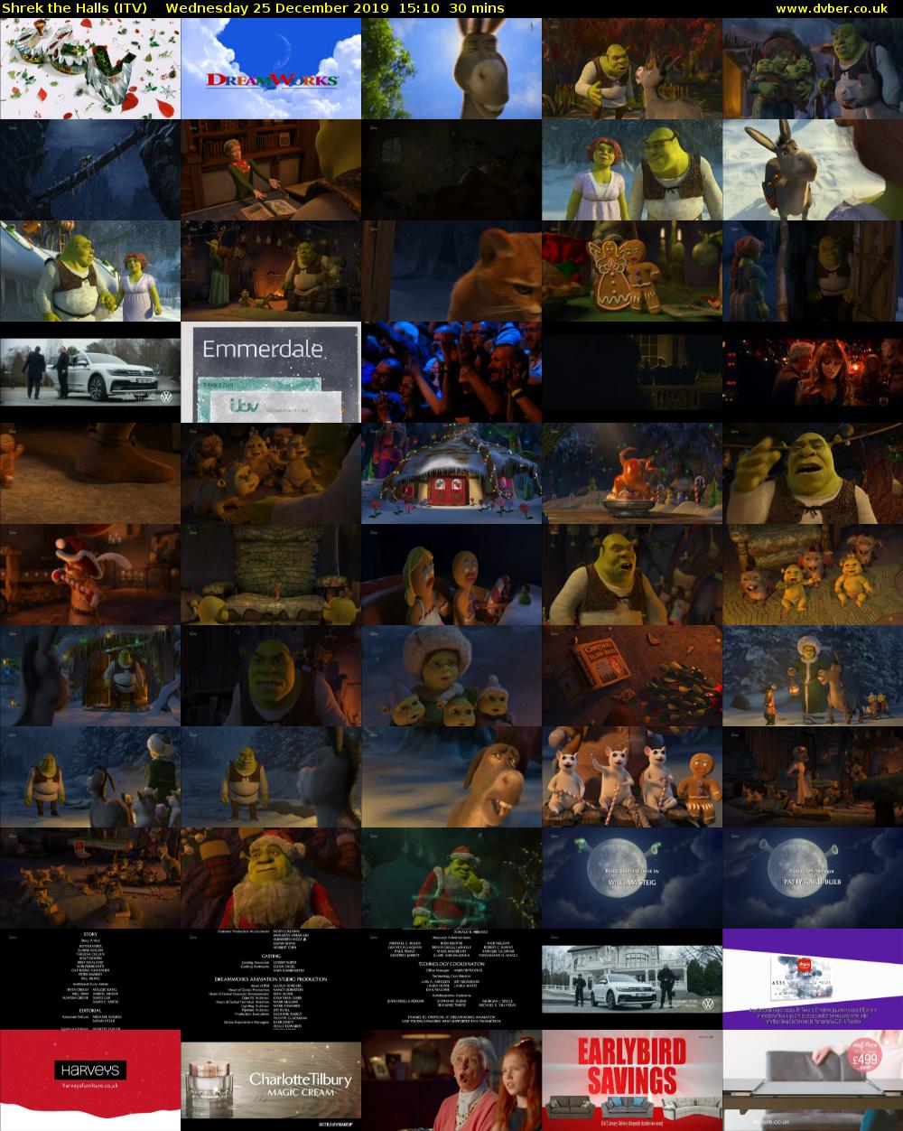 Shrek the Halls (ITV) Wednesday 25 December 2019 15:10 - 15:40