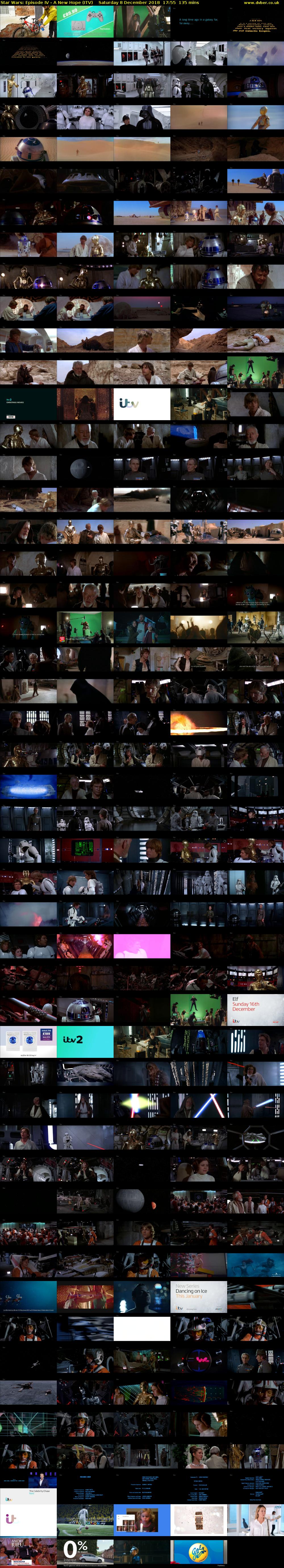 Star Wars: Episode IV - A New Hope (ITV) Saturday 8 December 2018 17:55 - 20:10