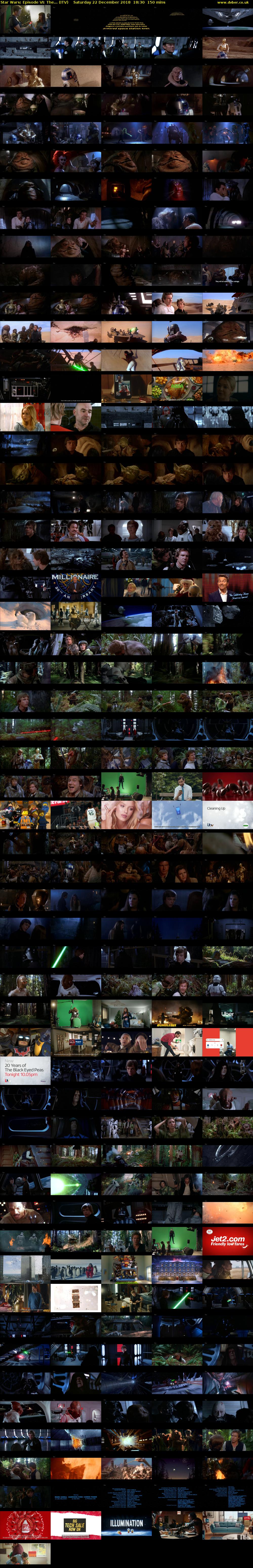 Star Wars: Episode VI: The... (ITV) Saturday 22 December 2018 18:30 - 21:00