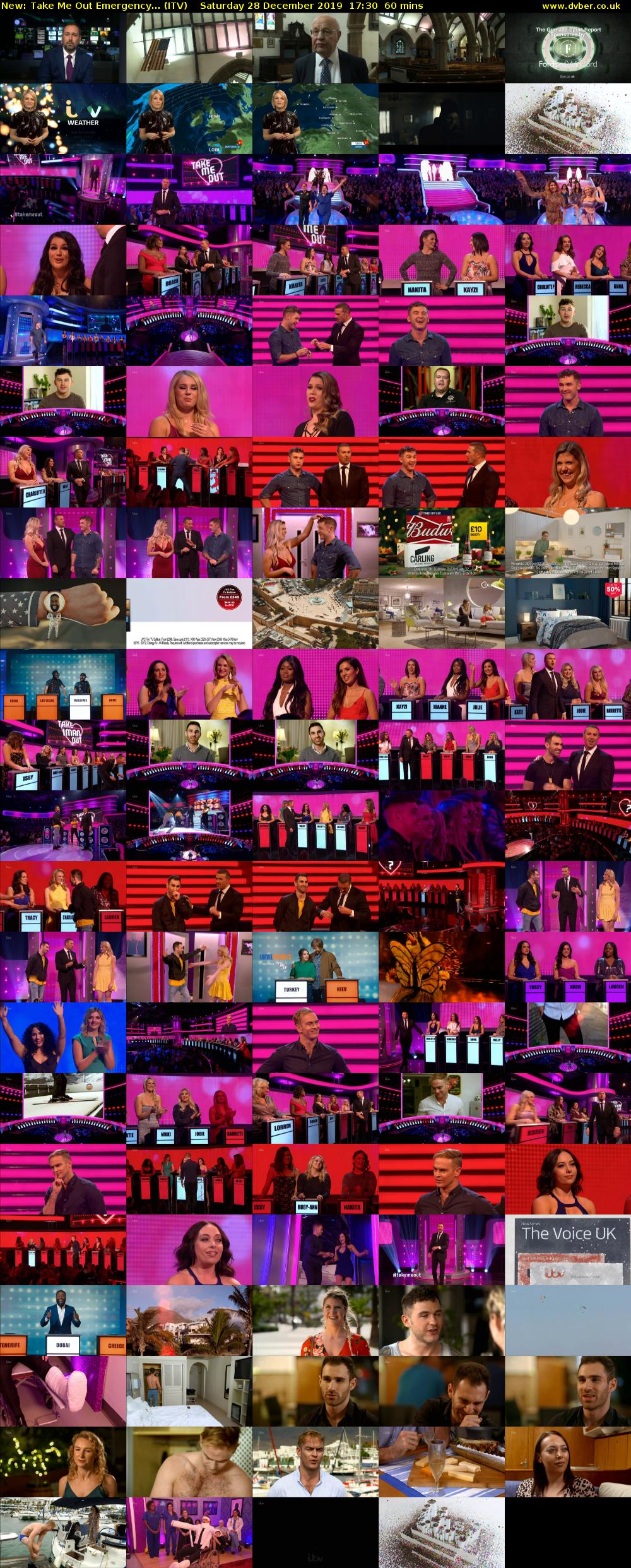 Take Me Out Emergency... (ITV) Saturday 28 December 2019 17:30 - 18:30