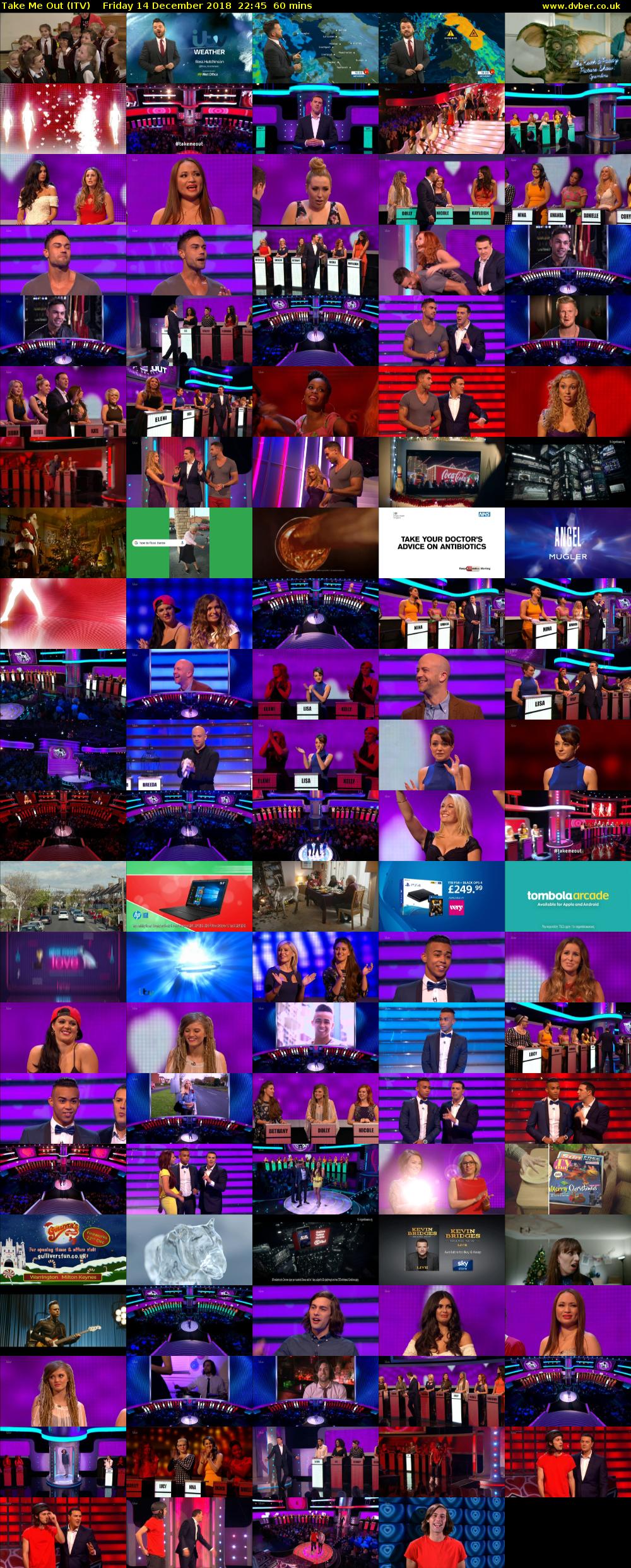 Take Me Out (ITV) Friday 14 December 2018 22:45 - 23:45