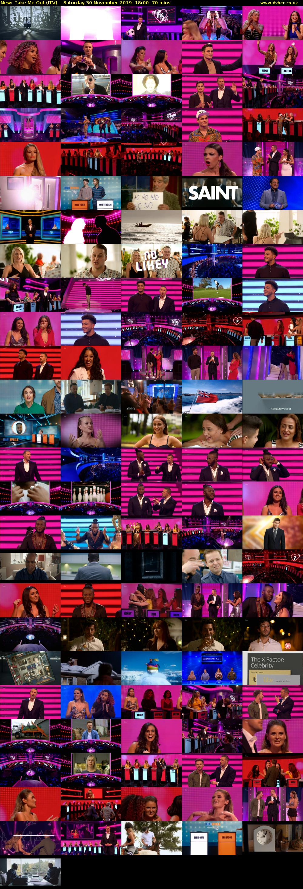 Take Me Out (ITV) Saturday 30 November 2019 18:00 - 19:10
