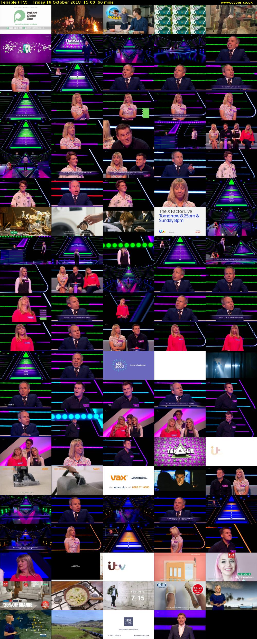 Tenable (ITV) Friday 19 October 2018 15:00 - 16:00