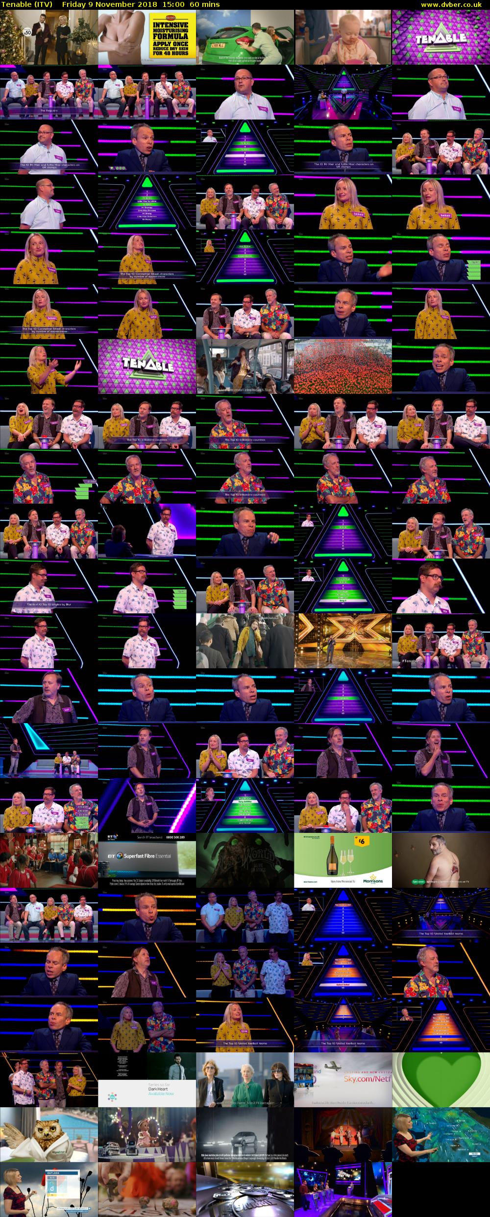 Tenable (ITV) Friday 9 November 2018 15:00 - 16:00