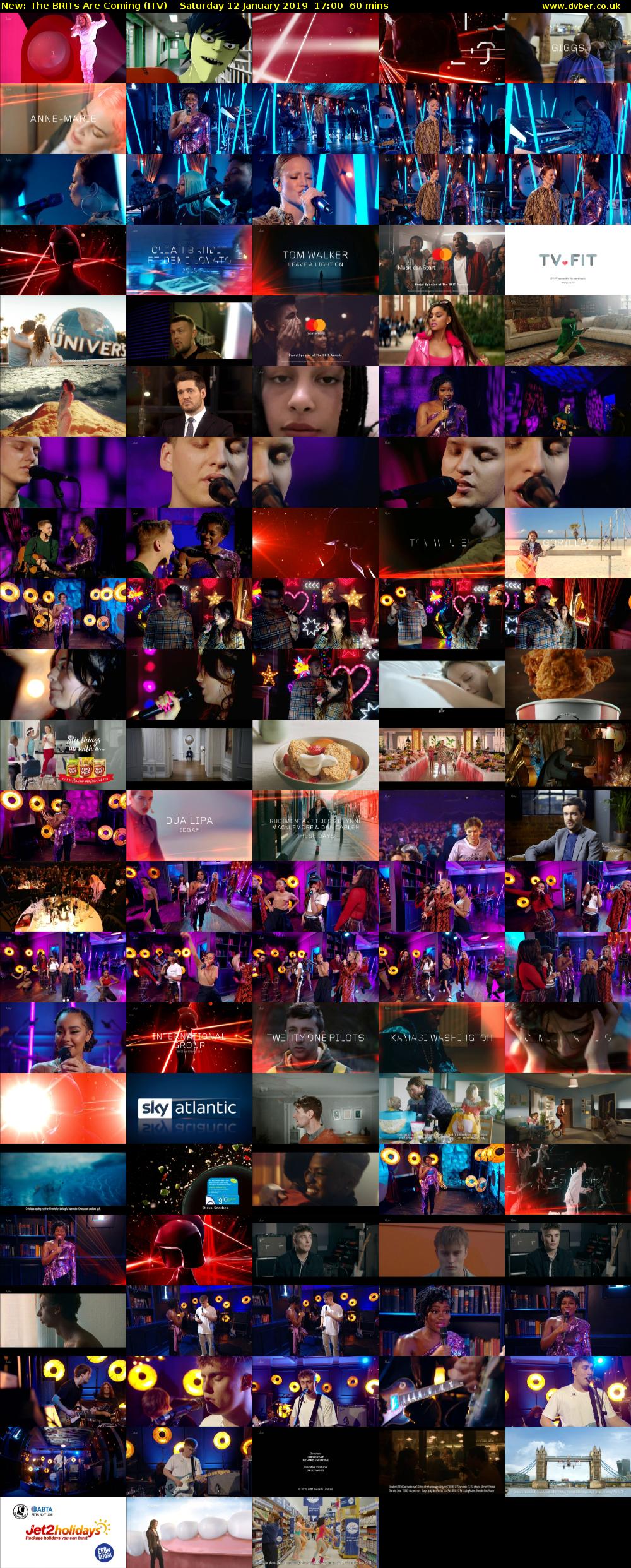 The BRITs Are Coming (ITV) Saturday 12 January 2019 17:00 - 18:00