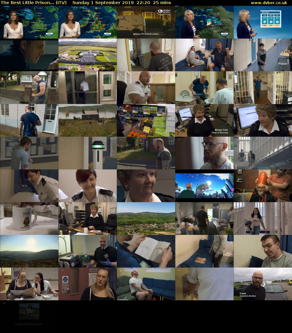 The Best Little Prison... (ITV) Sunday 1 September 2019 22:20 - 22:45