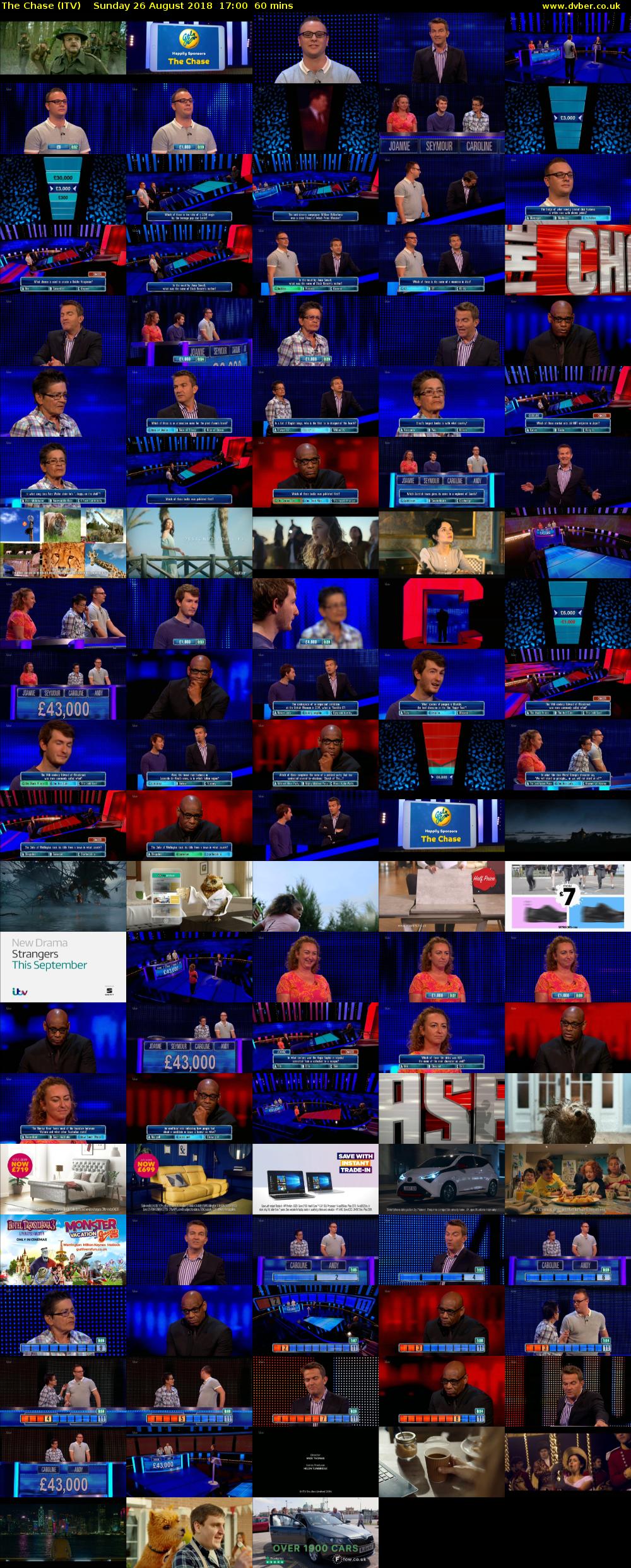 The Chase (ITV) Sunday 26 August 2018 17:00 - 18:00