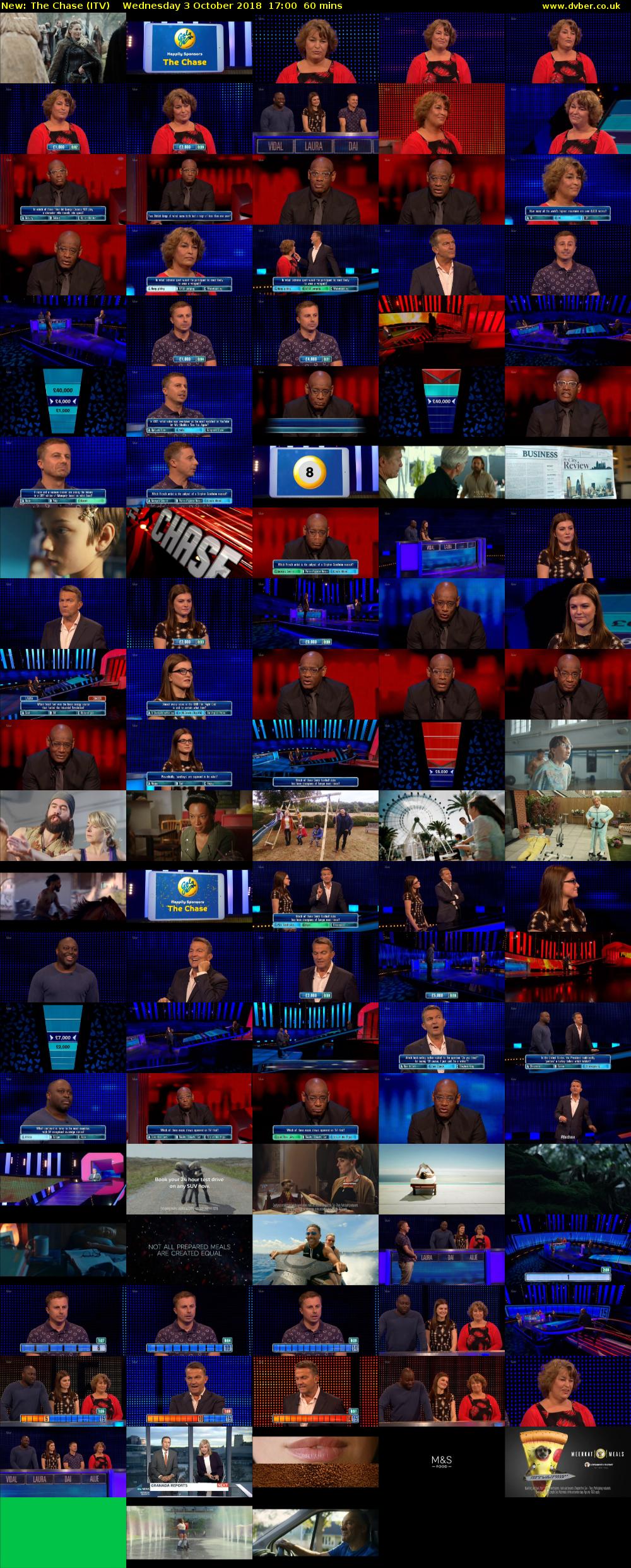 The Chase (ITV) Wednesday 3 October 2018 17:00 - 18:00