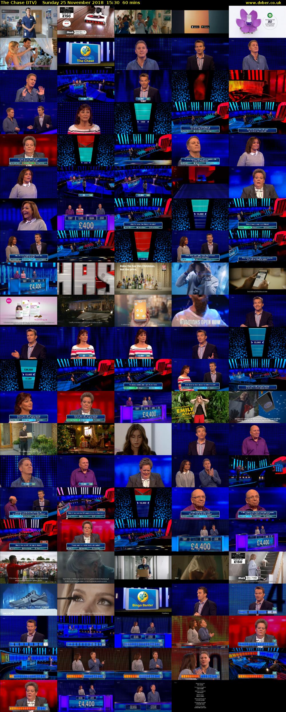 The Chase (ITV) Sunday 25 November 2018 15:30 - 16:30