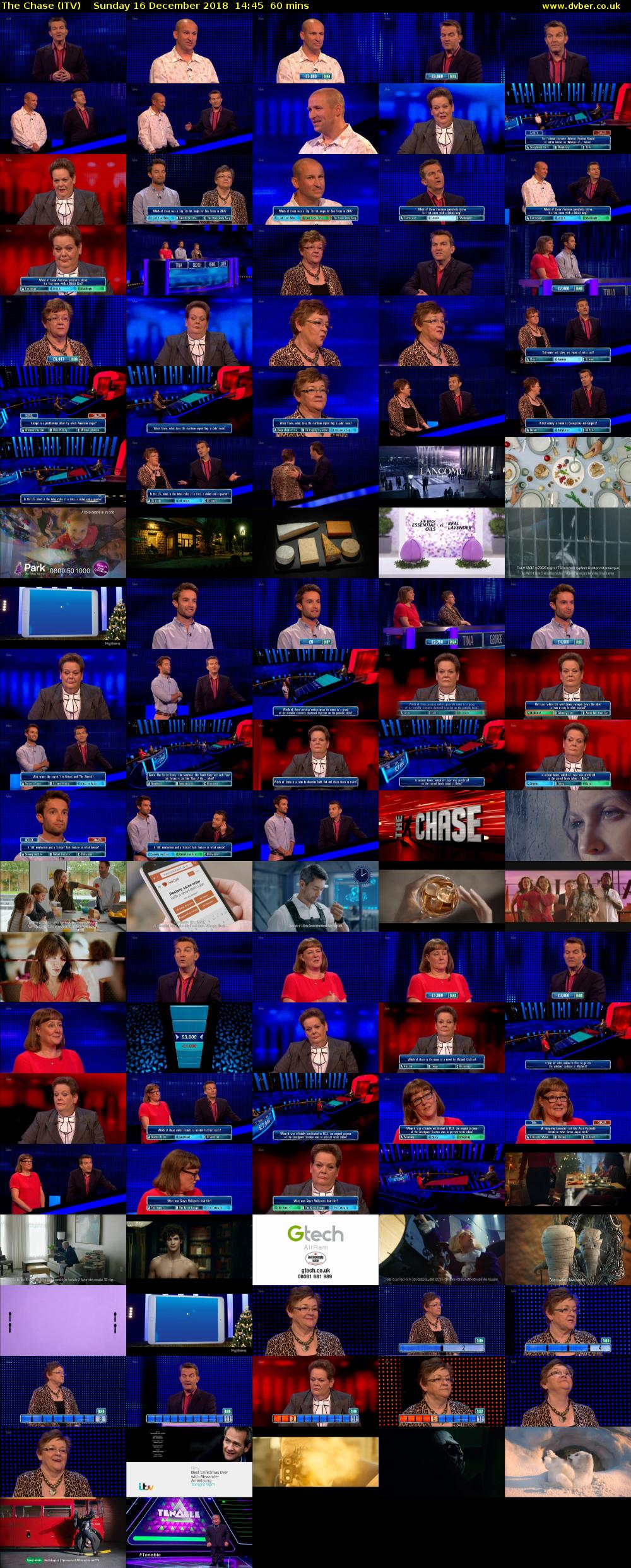 The Chase (ITV) Sunday 16 December 2018 14:45 - 15:45