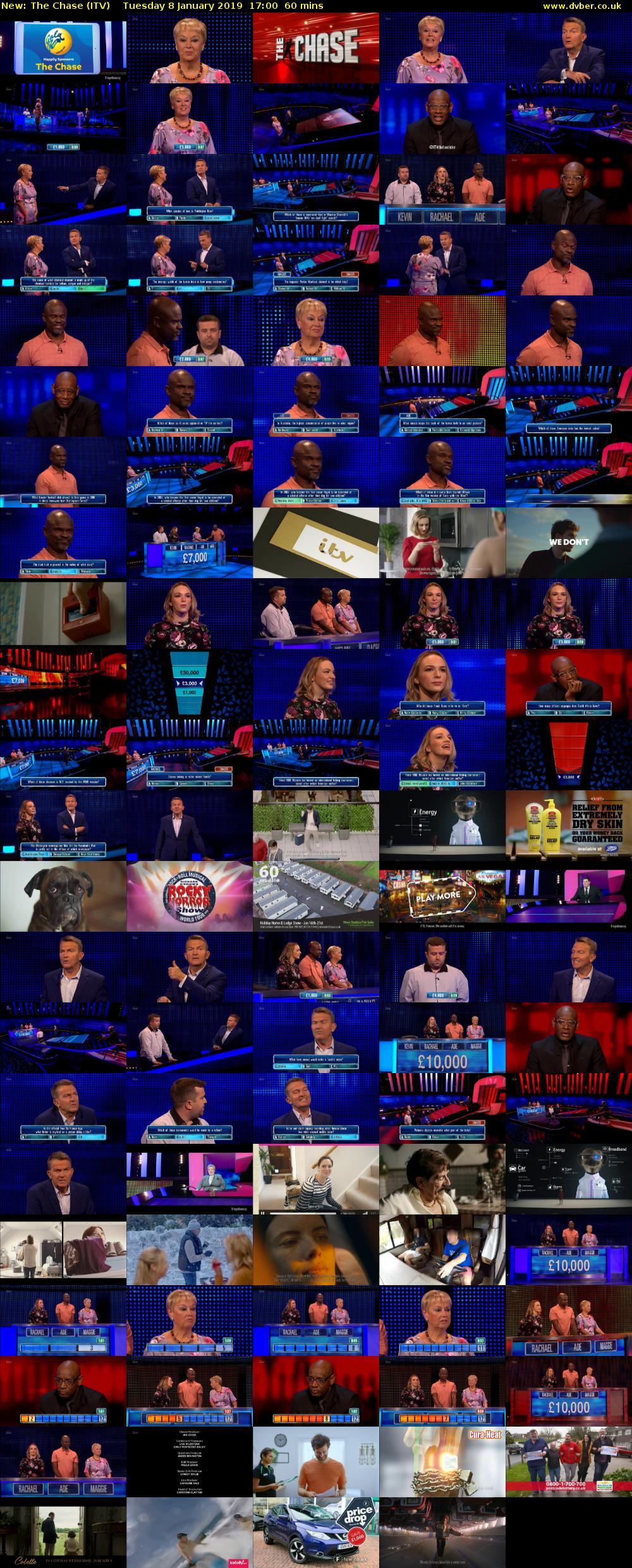 The Chase (ITV) Tuesday 8 January 2019 17:00 - 18:00