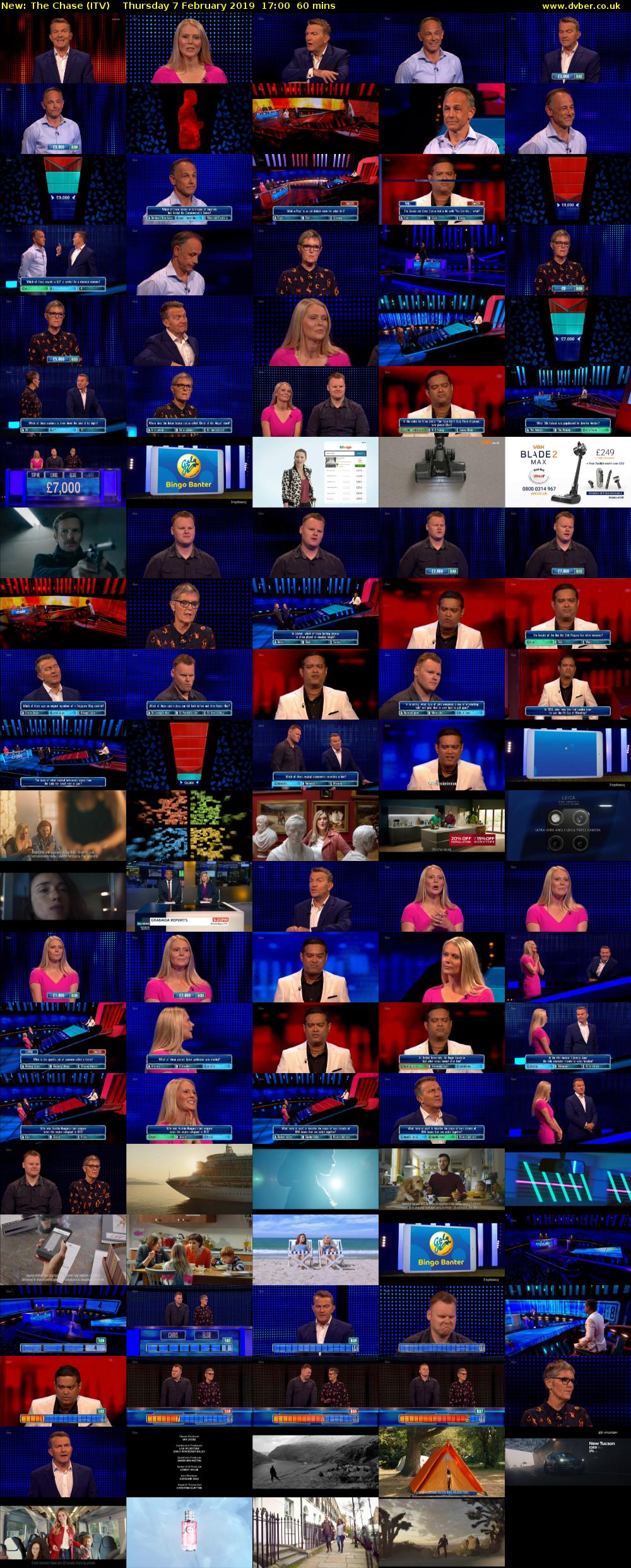 The Chase (ITV) Thursday 7 February 2019 17:00 - 18:00