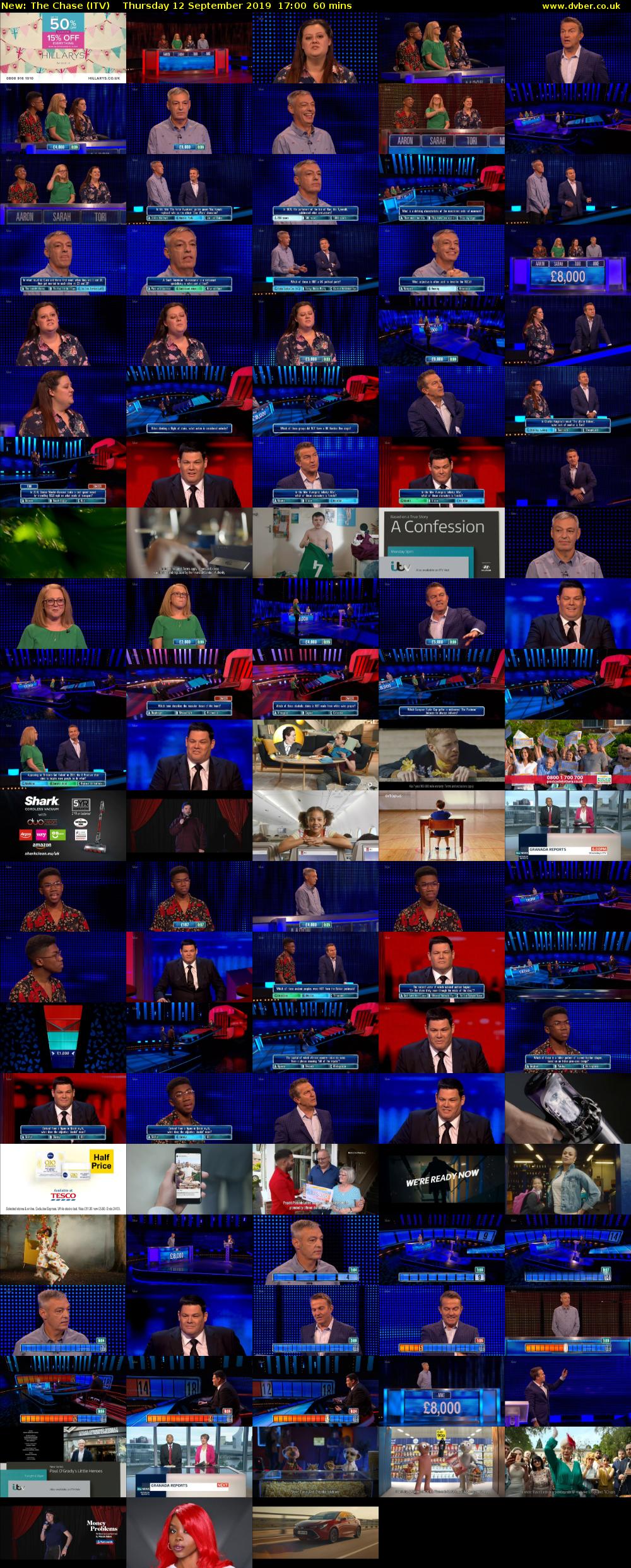 The Chase (ITV) Thursday 12 September 2019 17:00 - 18:00