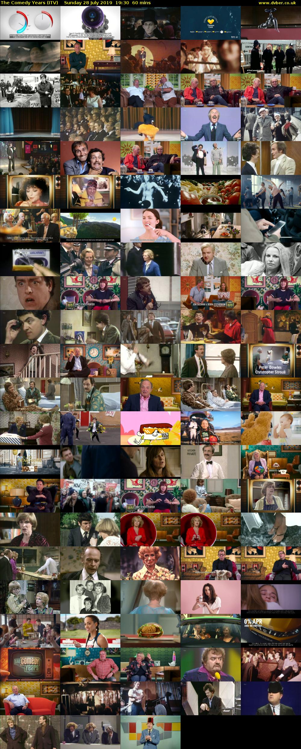 The Comedy Years (ITV) Sunday 28 July 2019 19:30 - 20:30