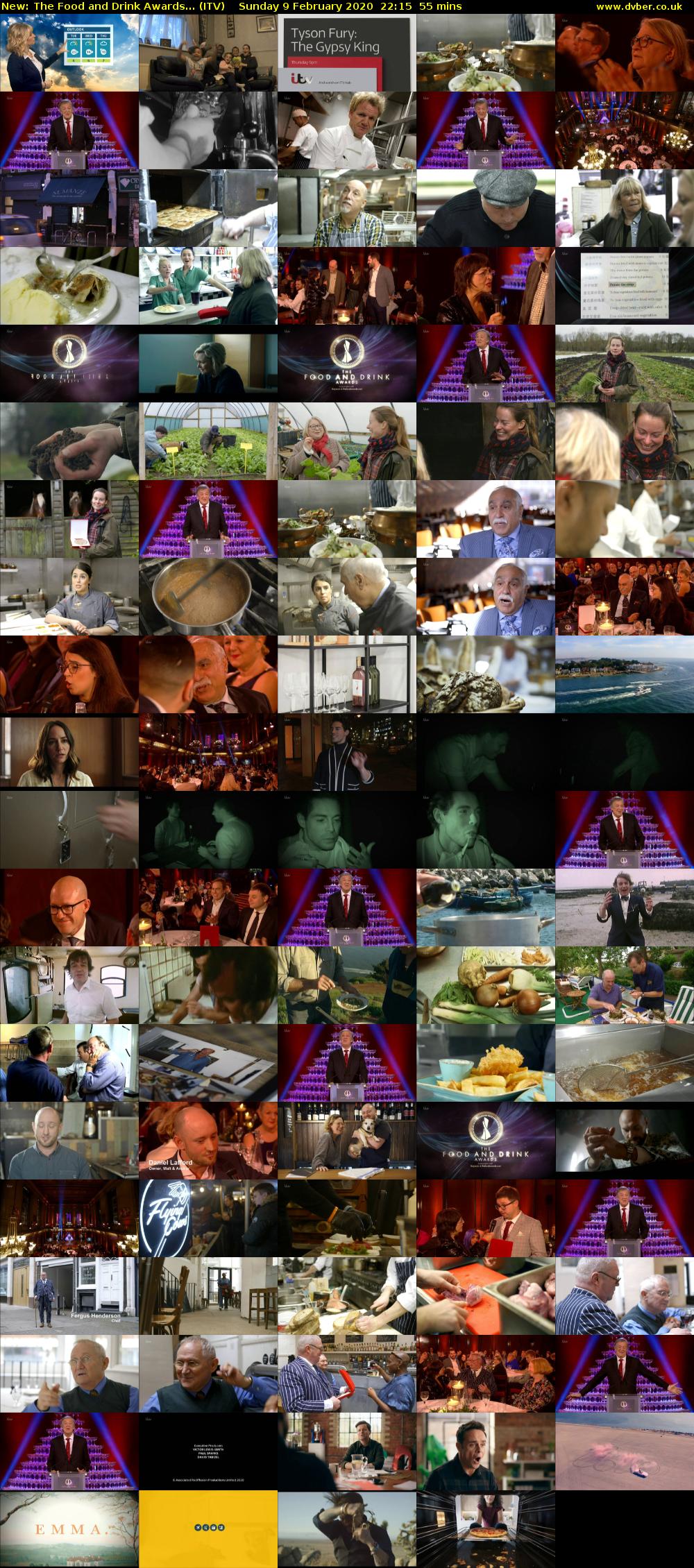 The Food and Drink Awards... (ITV) Sunday 9 February 2020 22:15 - 23:10