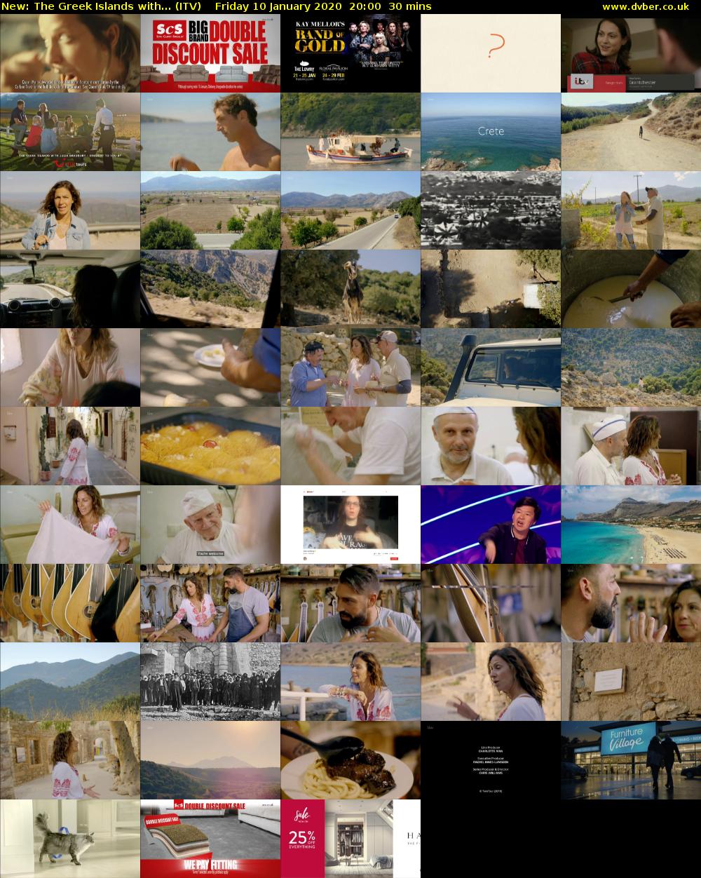 The Greek Islands with... (ITV) Friday 10 January 2020 20:00 - 20:30